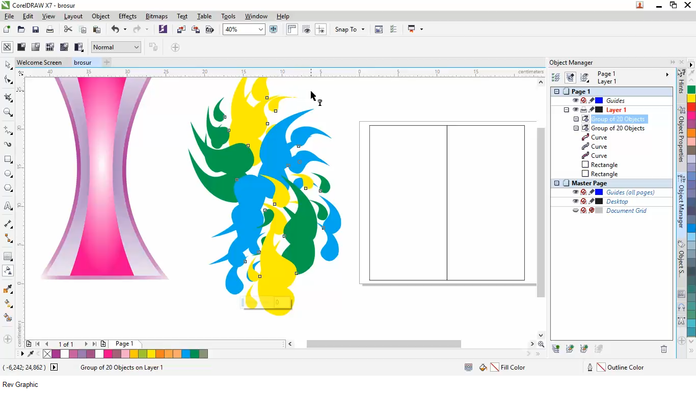 Афиша в coreldraw
